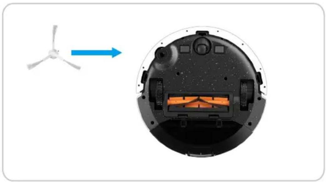 EZVIZ RC3 Plus - Nettoyage/remplacement de la brosse latérale - 2