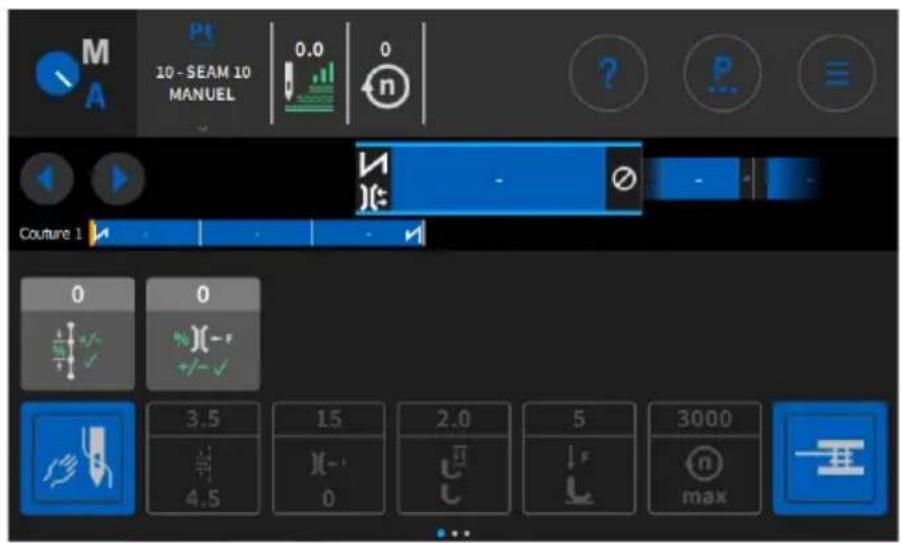 Dürkopp Adler D869 e-con - Utiliser le mode automatique - 4