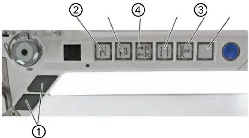 Dürkopp Adler D869 e-con - Activer des touches de fonction - 1
