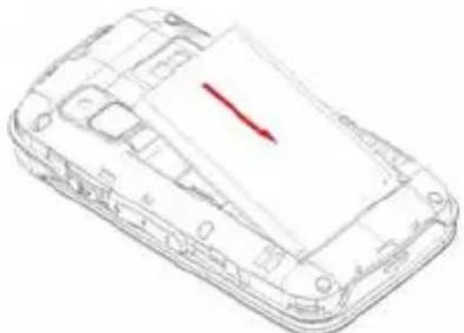 Trevi FLEX 50 C - Installing the SIM card and battery - 3