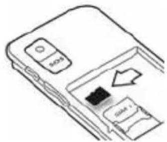Trevi FLEX 50 C - Inserción de la tarjeta micro SD - 1