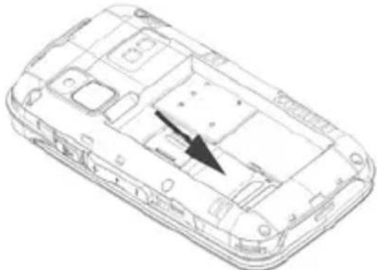 Trevi FLEX 50 C - Installing the SIM card and battery - 2