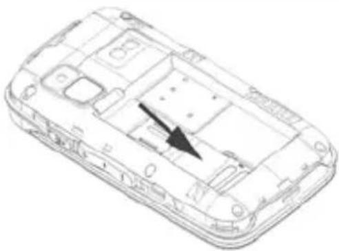 Trevi FLEX 50 C - Installieren der SIM-Karte und der batterie - 2