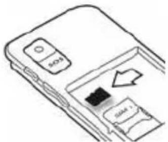 Trevi FLEX 50 C - Inserting the micro SD card - 1