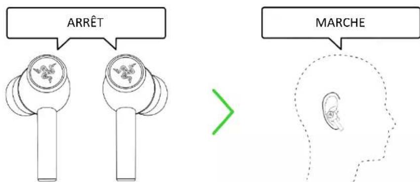 RAZER Hammerhead Pro HyperSpeed - ALIMENTATION ON/OFF - 2
