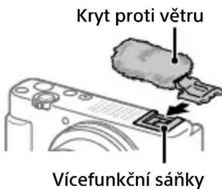 SONY ZV-1M2 - Používáni krytu proti větru (priložen) - 1