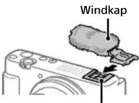 SONY ZV-1M2 - De windkap gebruiken (bijgeleverd) - 1