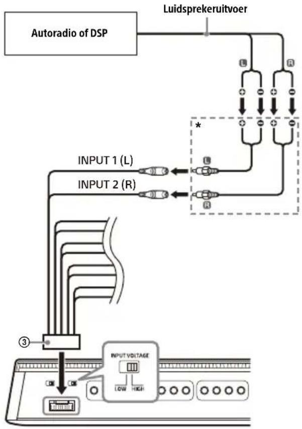 SONY XM-8ES - B Hoogniveau-invoeraansluiting - 1