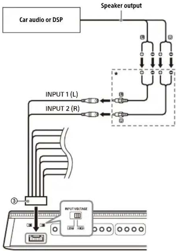 SONY XM-8ES - B High-level input connection - 1
