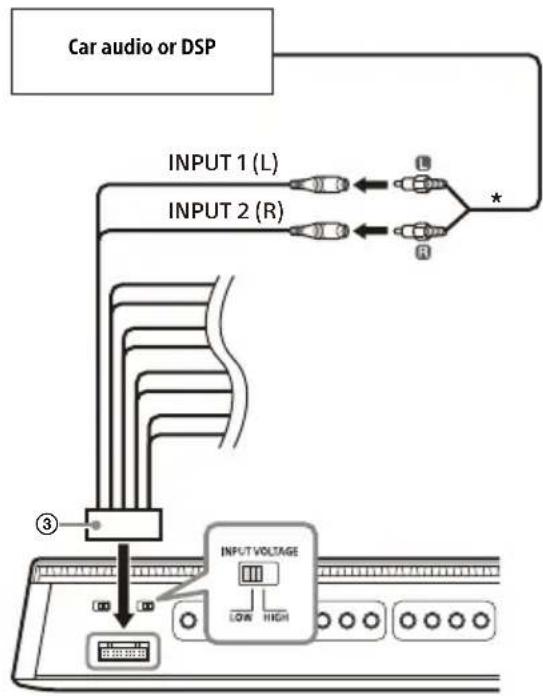 SONY XM-8ES - A Low-level input connection - 1
