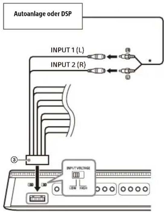 SONY XM-8ES - A Niedrigpegel-Eingangsverbindung - 1