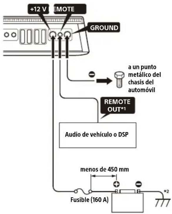 SONY XM-8ES - Conexiones de alimentación - 1