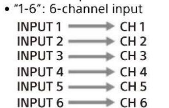 SONY XM-6ES - INPUT MODE switch - 1