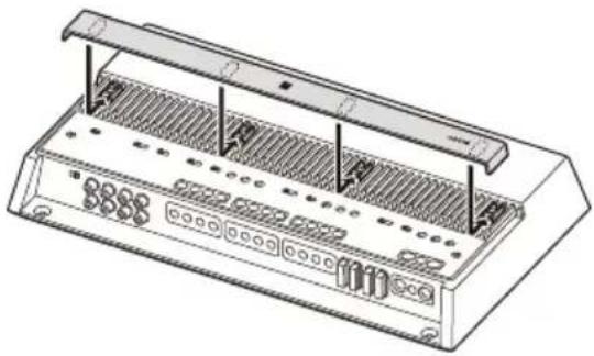 SONY XM-6ES - De richting van de afdekking van het koellichaam aanpassen - 2