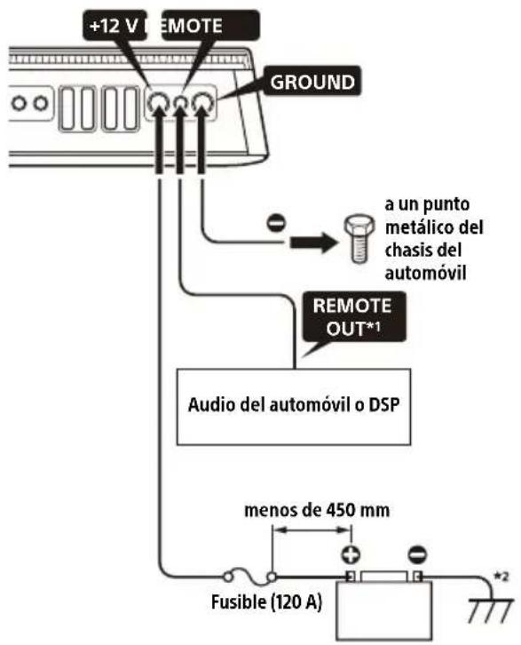 SONY XM-6ES - Notas sobre la realización de conexiones - 2
