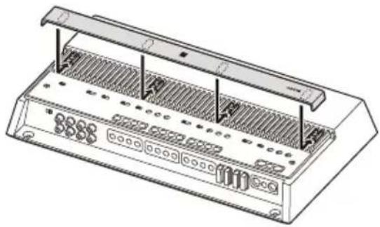 SONY XM-6ES - Cambio de la dirección de la cubierta del disipador de calor - 2