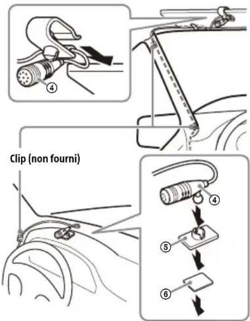 SONY XAV-9000ES - Installation du microphone - 1