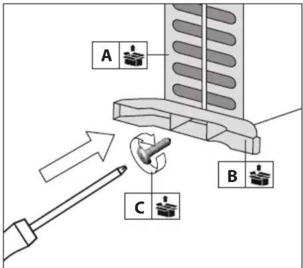Güde GKH 1200 - Fitting the stands - 1