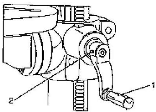 Güde GSB 20/12 R+L - Montaggio della manetta dello scorrimento (fig. 10) - 1