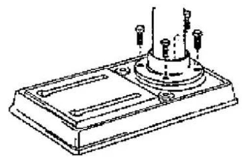 Güde GSB 20/12 R+L - Montaggio della tavola portapezzo sulla colonna (fig. 3) - 1