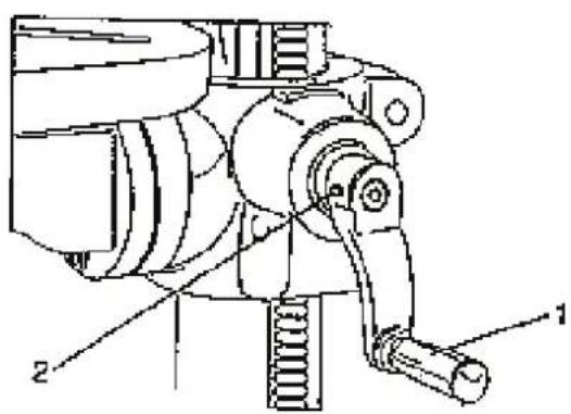 Güde GSB 20/12 R - Advancement Hand Lever Assembling (Fig. 10) - 1