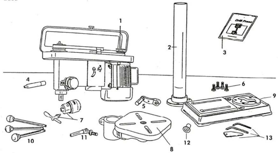 Güde GSB 20/12 R - Componente fig. 1 - 1