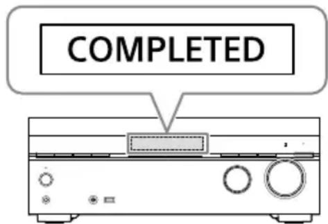 SONY TA-AN1000 - Controleer de voortgang van de software-update. - 2