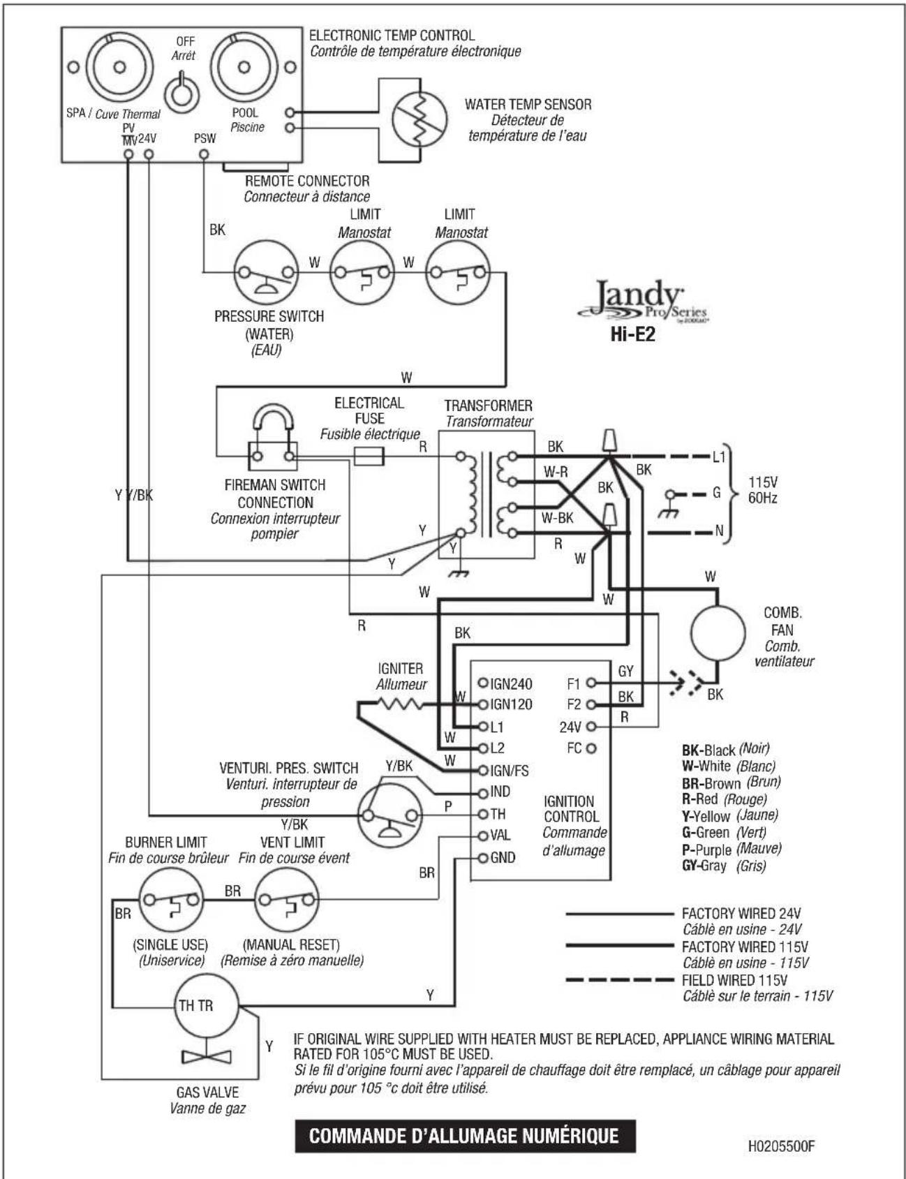 Jandy Hi-E2 - Alimentation électrique - 1