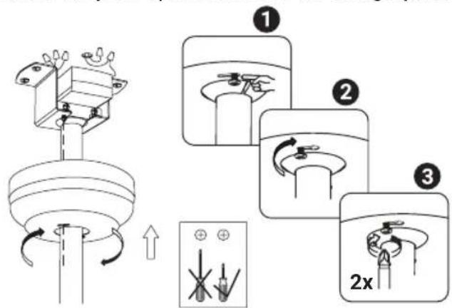 SPC Conforto DC Nature - Installation du support de plafond: - 8