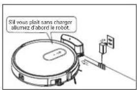 Sil vous plaît sans charger allumez d'abordé le robot.