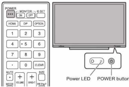 SHARP PN-LC862 - Turning power on - 1