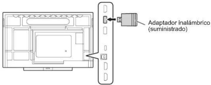 Adaptador inalámbrico (suministrado)