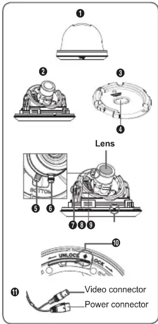 SAMSUNG SCC-B5345 - Components of your camera - 1