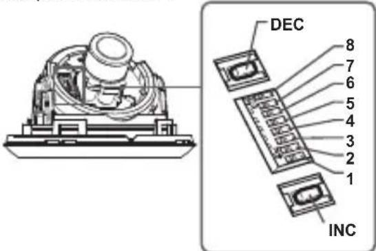 SAMSUNG SCC-B5345 - Régler les interrupteurs de fonction - 1