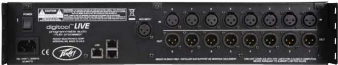 PEAVEY Digitool LIVE - DIGITOOL的后面板: - 1