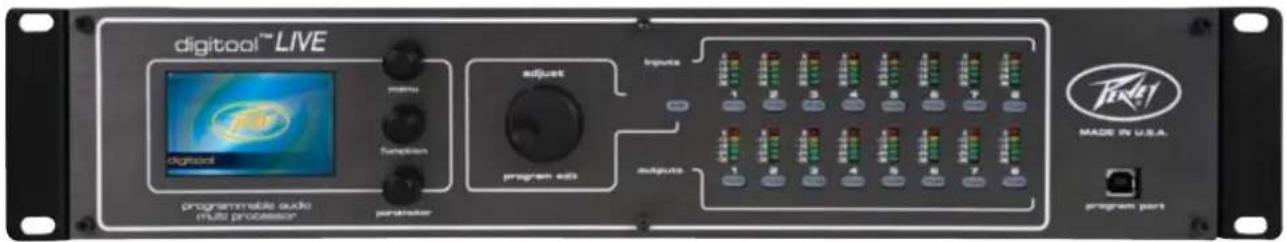 PEAVEY Digitool LIVE - KÄSITTELYTOIMINTOJA OVAT MM. SEURAAVAT: - 1