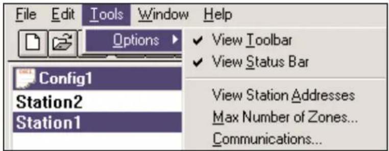 MediaMatrix PageMatrix - Menü „Tools/Options“ - 1
