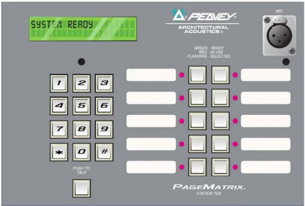 MediaMatrix PageMatrix - |2.4. Station Ten™ Desktop Paging Station - 1