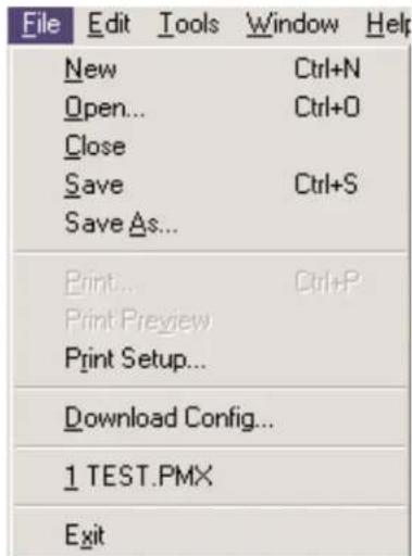 MediaMatrix PageMatrix - Menú File (archivo) - 1