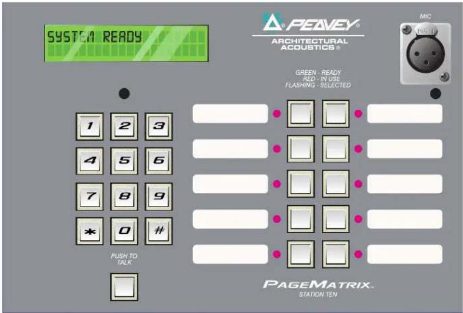 MediaMatrix PageMatrix - Tisch-Rufstation Station Ten ^TM - 1