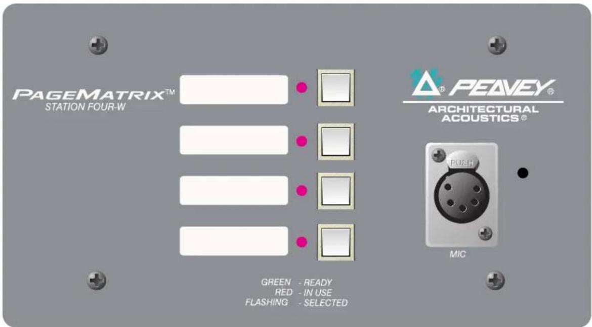MediaMatrix PageMatrix - Rufstation Station Four-W™ zur Wandmontage - 1