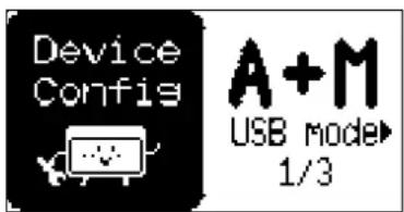 Device Config A+M USB mode 1/3