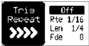 Tris Repeat Off Rte 1/16 Len 1/4 Fde 0