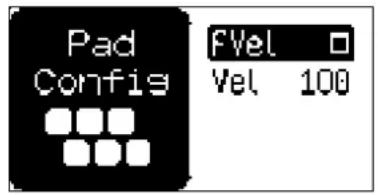 Pad Config FVel Vel 100