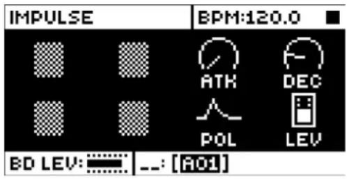 Elektron Analog Rytm MKII - IMPULSE (POSITIVE/NEGATIVE POLARITY IMPULSE) - 1