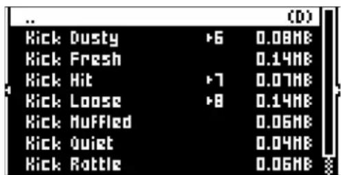 Kick Dusty Kick Fresh Kick Hit Kick Loose Kick Muffled Kick Quiet Kick Rattle 0.08MB 0.14MB 0.07MB 0.14MB 0.06MB 0.04MB 0.06MB