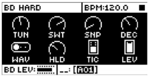 Elektron Analog Rytm MKII - BD HARD - 1