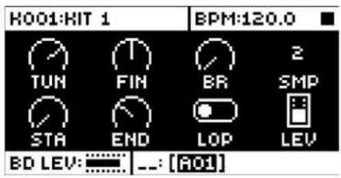 Elektron Analog Rytm MKII - サンプルの選択 - 1