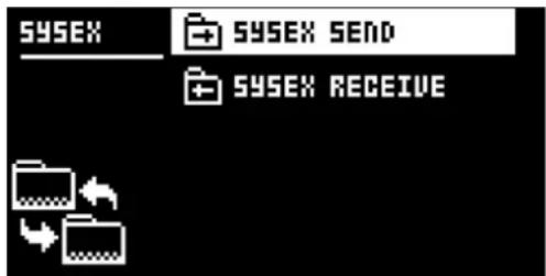 SYSEX + SYSEX SEND + SYSEX RECEIVE