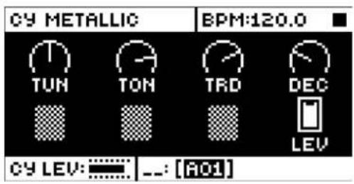 CY METALLIC TUN TON TRD DEC LEV CY LEV: ________ [A01]